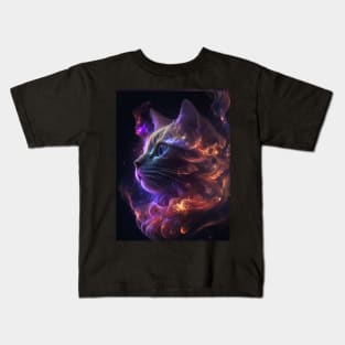 Milky way Cat Kids T-Shirt